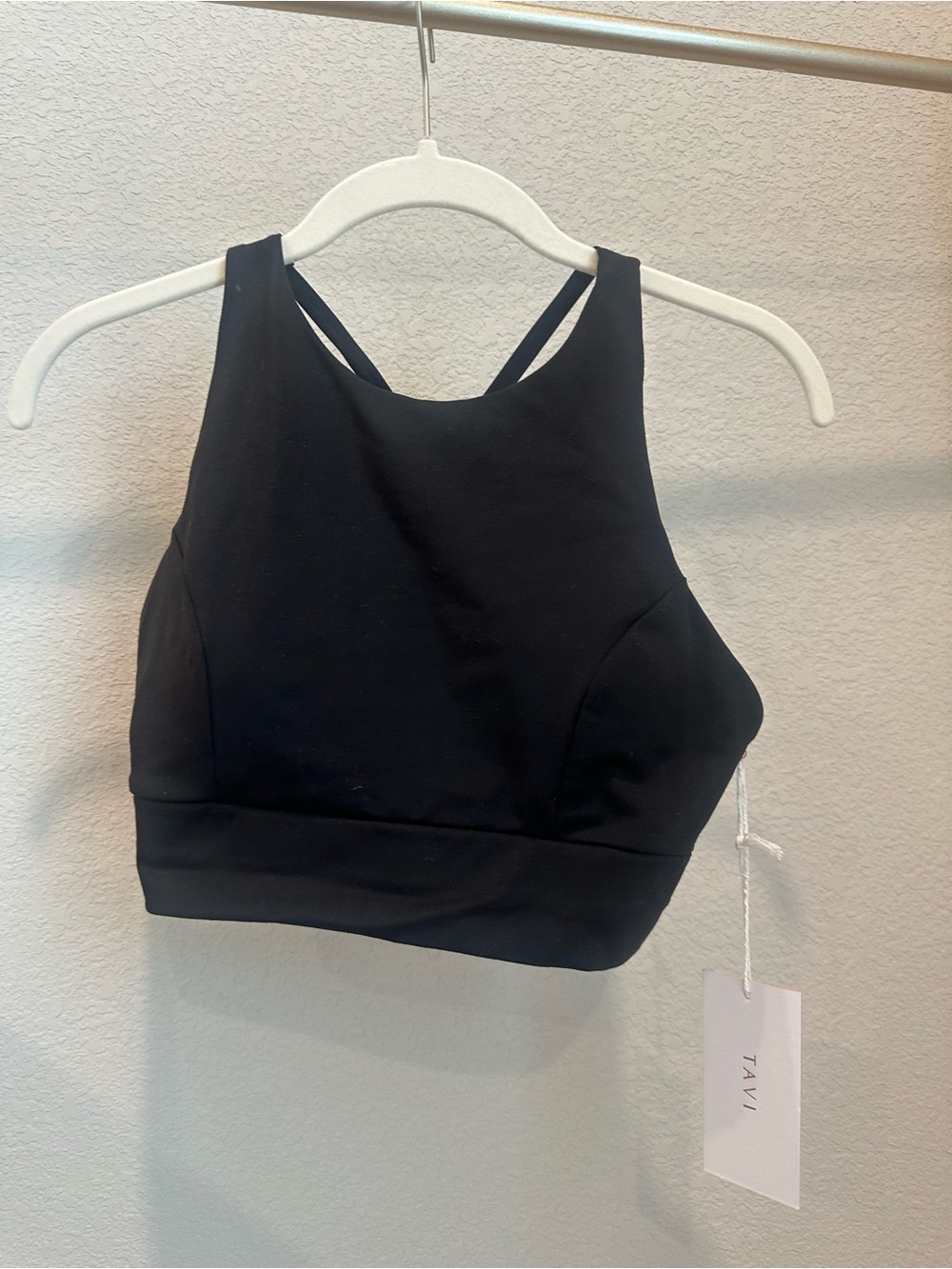 TAVI NWT Black Crisscross Support Sports Bra - Picture 5 of 5